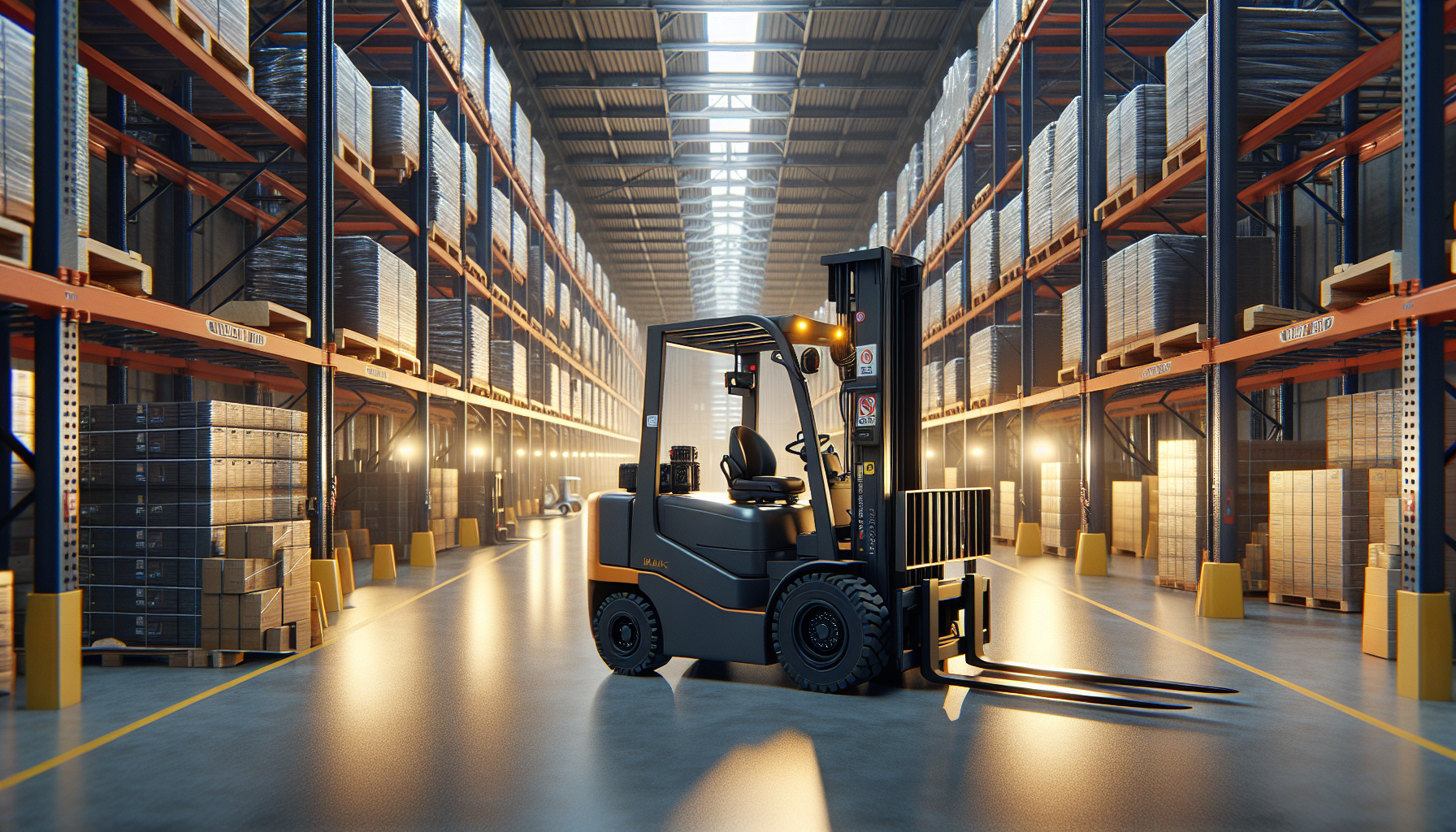 狭い通路での接触事故80%削減！リーチフォークリフト安全対策2026